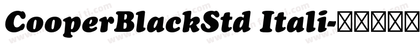 CooperBlackStd Itali字体转换